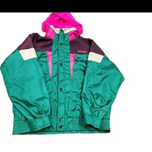 Vtg Y2K 90's Nevica Colorblock Jacket Sz 38